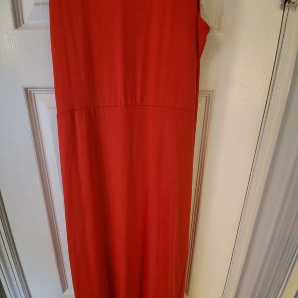 Women's Soprano Coral Cocktail Dress-High/Low, SILKY soft! Layered - Picture 6 of 14